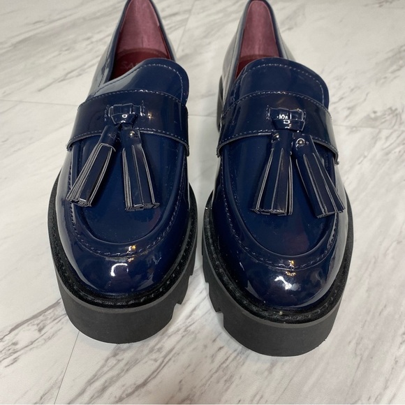Sarto Franco Sarto Balinna Blue Patent Platform Loafer 7M - Picture 11 of 15